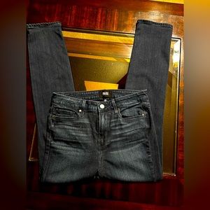 PAIGE Hoxton Ankle Peg Blue Jeans size 28 Petite